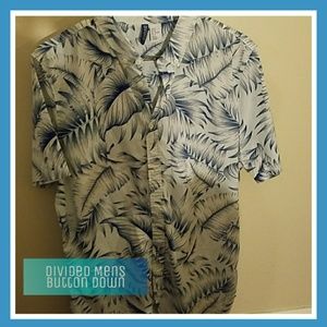 H&M Divided Tropical Button Down Shirt